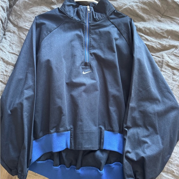 Nike Black and Blue Half-Zip Jacket - Picture 3 of 4